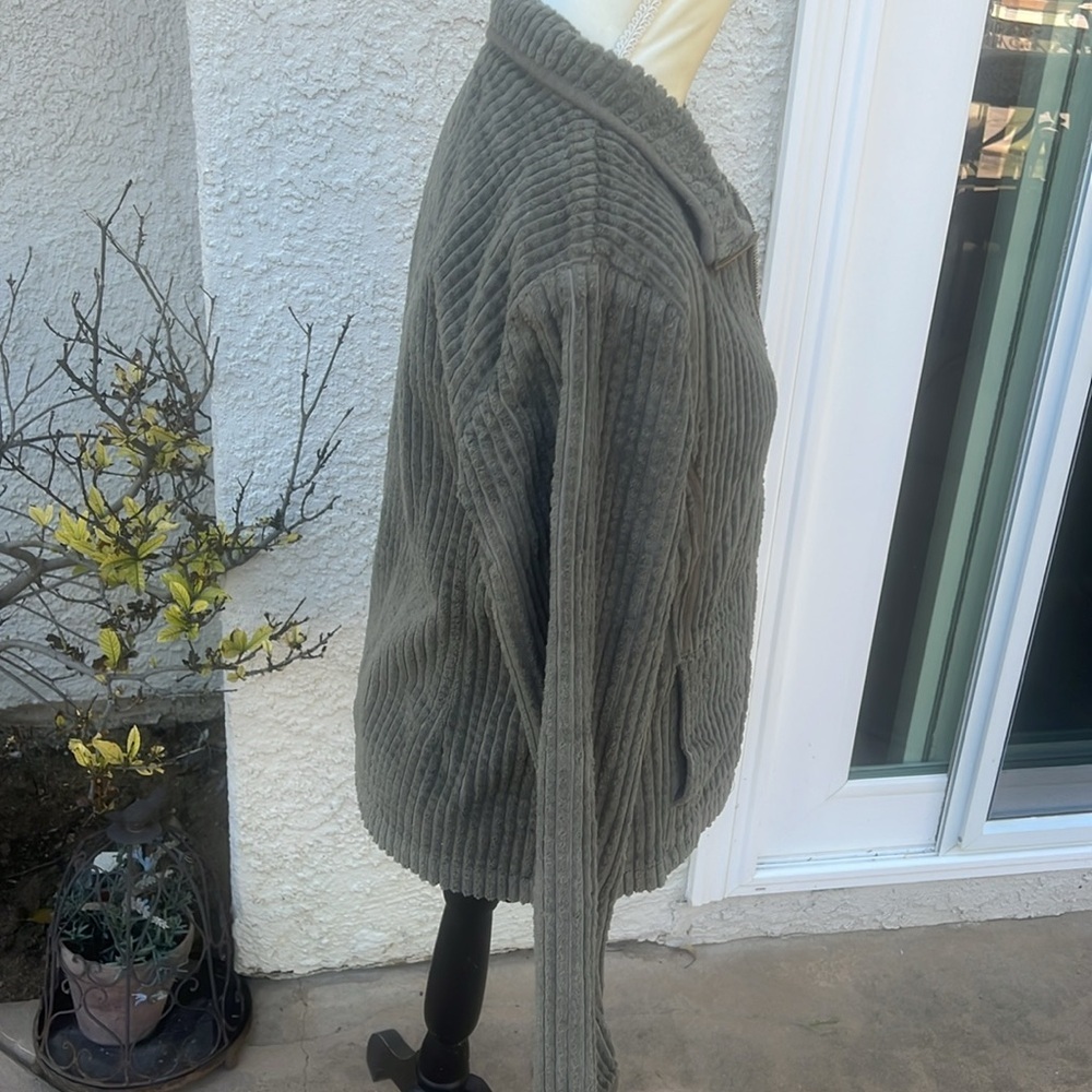 Woolrich Women's Light Olive Thick Corduroy Jacket Size S - Picture 3 of 7